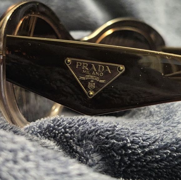 PRADA SPR 30P Brown Gradient/Polarized PDM-6E1 Sunglasses 55-19-140 EUC - Picture 6 of 16